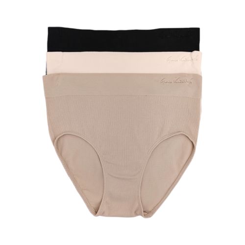 Set de 3 pantys en multicolor con estilo alto moldeadora para mujer