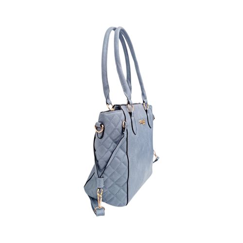 Cartera Carven color celeste con estilo tote para mujer