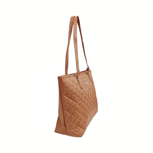 Cartera Carven color camel con estilo tote para mujer