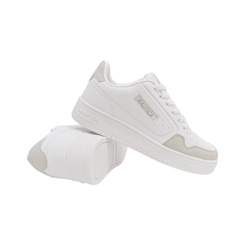 Sneakers casuales en color blanco para mujer