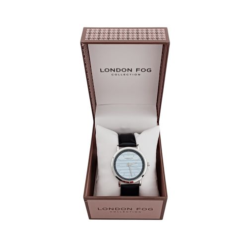 Reloj análogo con esfera circular para mujer