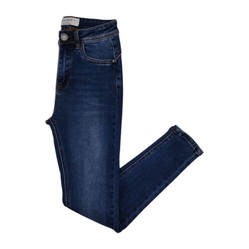 Skinny jeans color azul lavado para mujer
