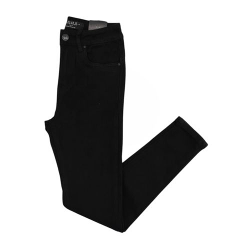 Skinny jeans color negro cintura alta para mujer