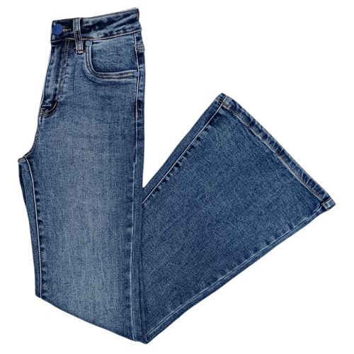 Flare jeans azul lavado hummer para mujer
