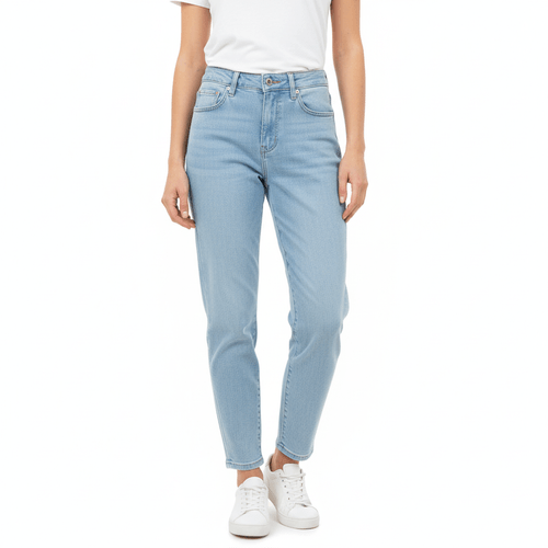Mom fit jeans azul claro Kalua para mujer