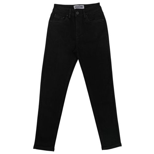 Skinny jeans negro Kalua de tiro alto para mujer