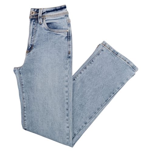 Straight jeans azul claro lavado Kalua para mujer