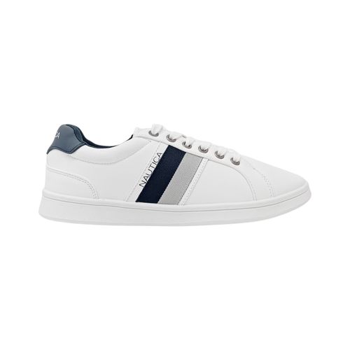 Sneakers casuales en color blanco con textura para hombre