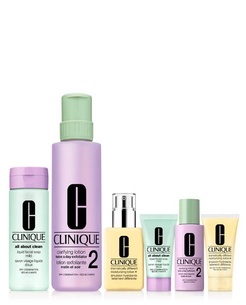 Clinique Set Tratamiento Rutina 3 pasos Rostro Great Skin Everywhere: Piel mixta-seca Holiday