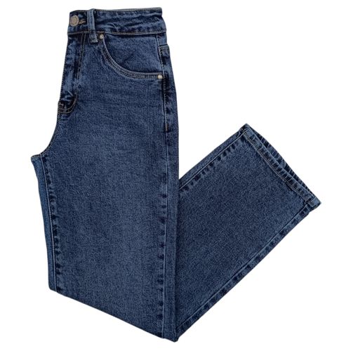 Straight petit jeans color azul lavado para mujer