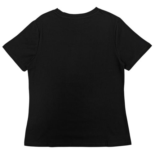Camiseta Most Wanted color negro con cuello redondo de mangas cortas para mujer