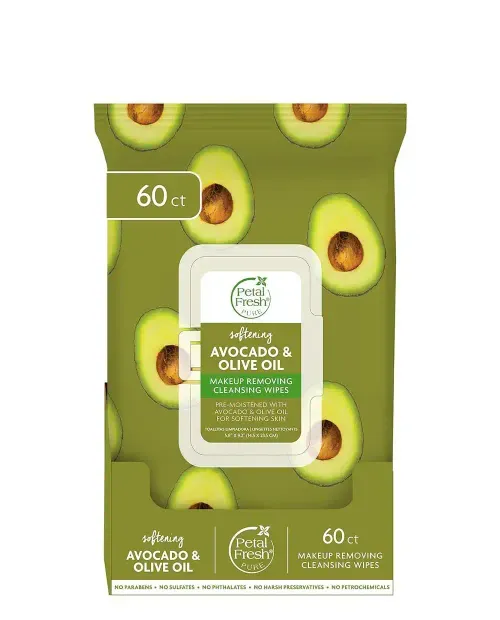 Toallitas Removedoras de Maquillaje Avocado Oil 60 Unidades