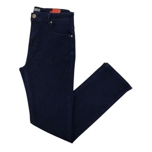Straight jeans denim en color azul para hombre