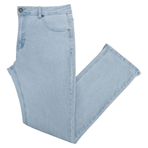 Straight jeans denim en color azul claro para hombre