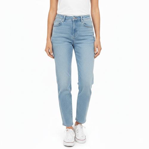 Straight jeans sólido para mujer