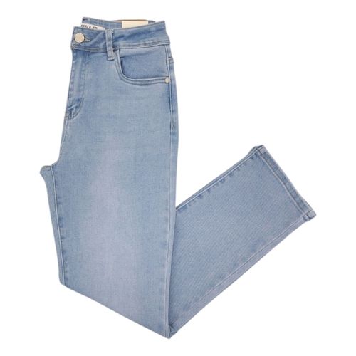 Straight jeans sólido para mujer