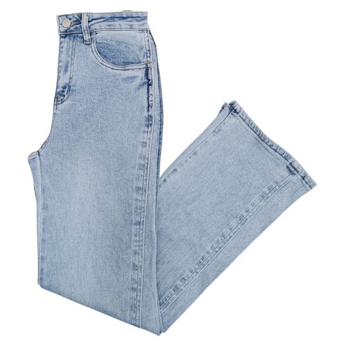 Straight jeans color azul claro para mujer