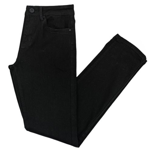 Slim jeans en color negro con diseño sólido para hombre
