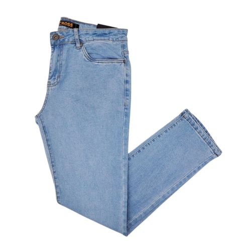 Straight jeans en color azul para hombre