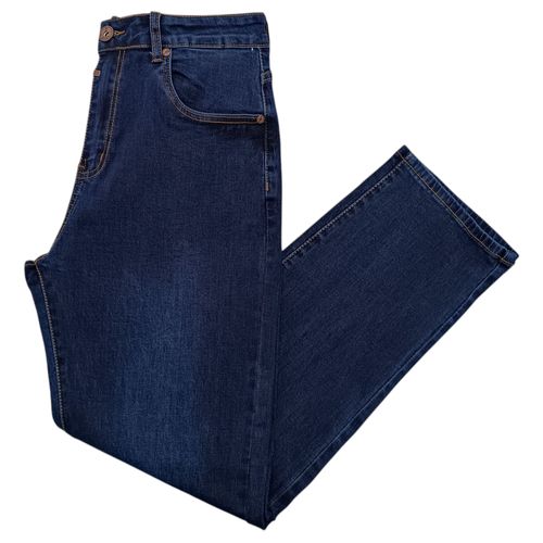 Wide leg jeans en color navy para hombre