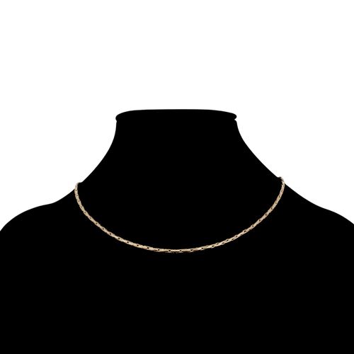 Collar color dorado con textura para mujer