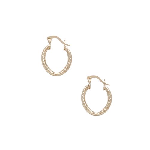 Argollas color dorado medianas para mujer