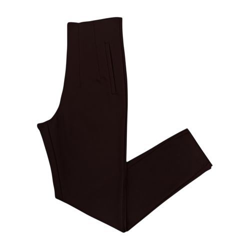 Pantalón skinny sólido en color café para mujer