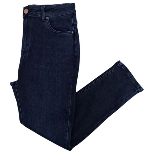 Skinny jeans curvy en color azul para mujer
