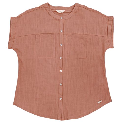 Blusa en color rosa con manga cortas para mujer