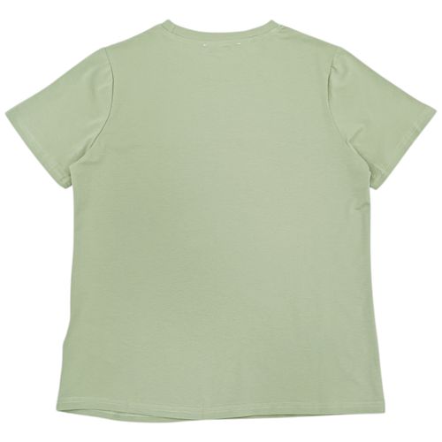 Camiseta verde con estampado para mujer