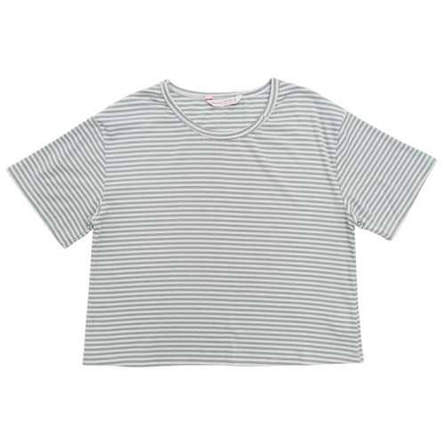 Camiseta color gris con brillos de mangas cortas para mujer