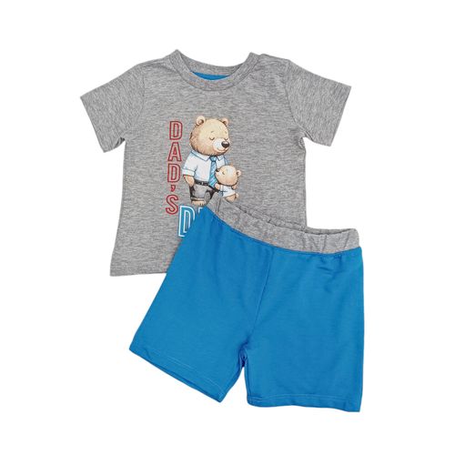 Conjunto en color gris estampado para bebé niño