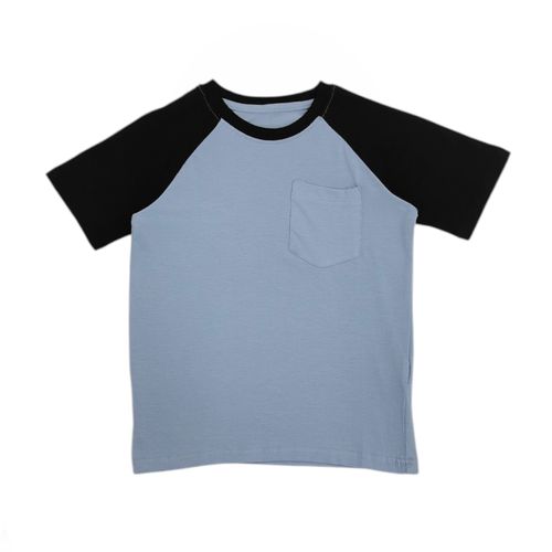 Camiseta bicolor de mangas cortas para niño