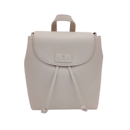 Backpack color ivory de ajuste de lazas casual para mujer