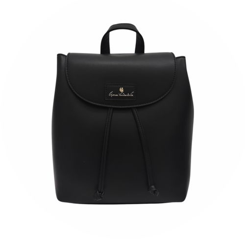 Backpack color negro de ajuste de lazas casual para mujer