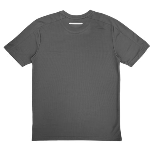 Camiseta color gris estilo deportivo de cuello redondo y mangas cortas para hombre