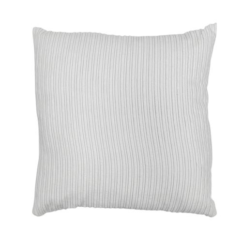 Cojín color gris con textura acanalado