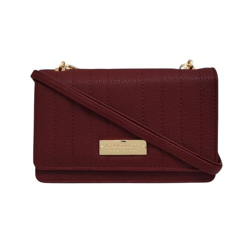 Crossbody color vino con estilo casual para mujer