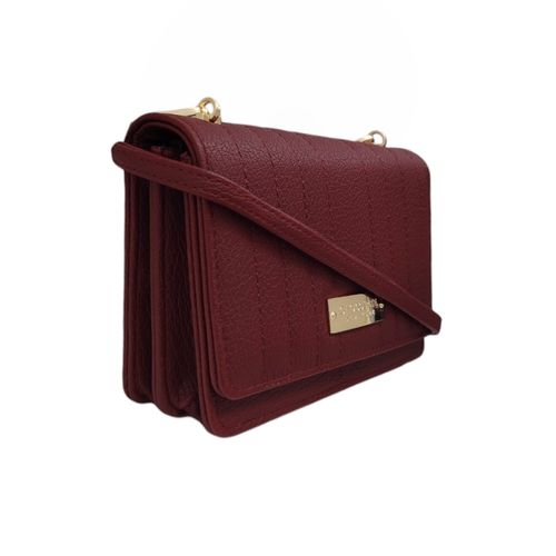 Crossbody color vino con estilo casual para mujer