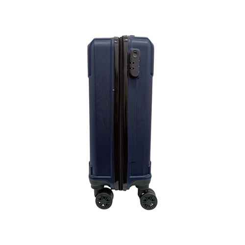 Maleta pequeña color azul con textura 20"