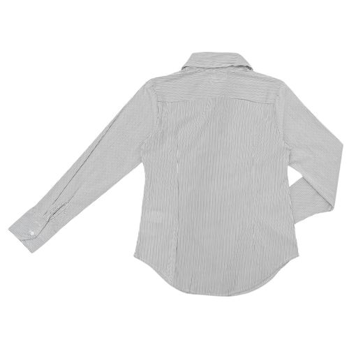 Blusa color negro casual de mangas largas para mujer