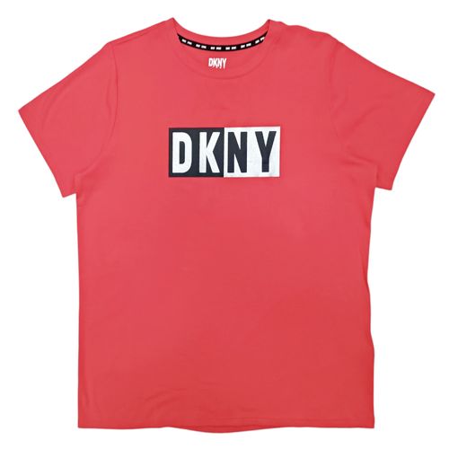 Camiseta deportiva DKNY color fucsia para mujer