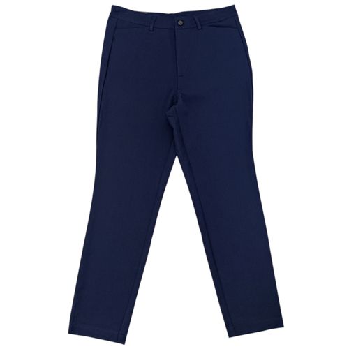 Pantalón curvy color navy estilo slim para mujer