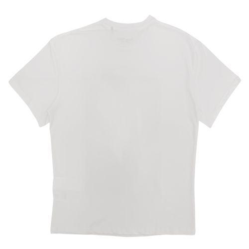 Camiseta curvy color blanco de cuello redondo y mangas cortas para mujer