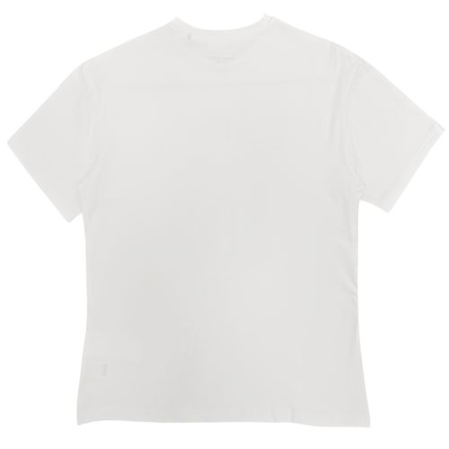 Camiseta curvy color blanco de cuello redondo con diseño estampado para mujer