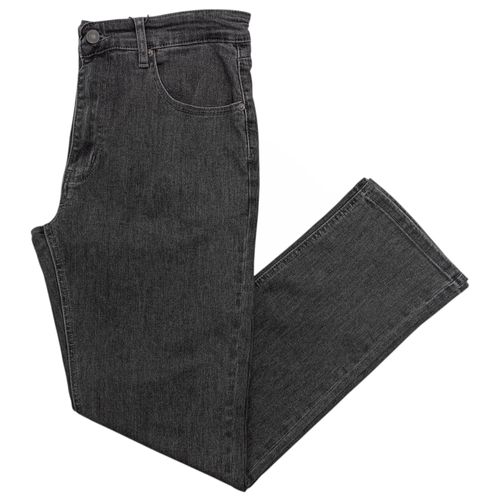 Straight jeans en color negro para hombre
