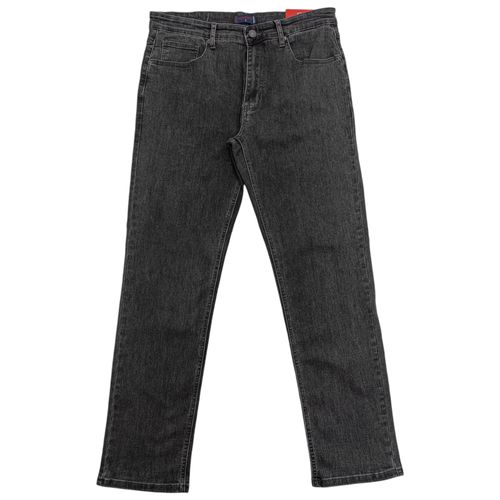 Straight jeans en color negro para hombre