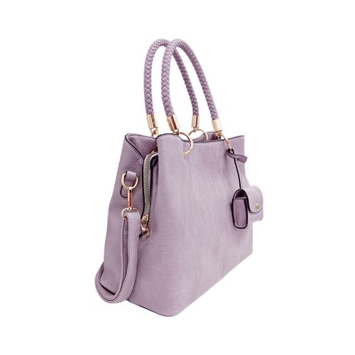 Cartera satchel en color lila para mujer