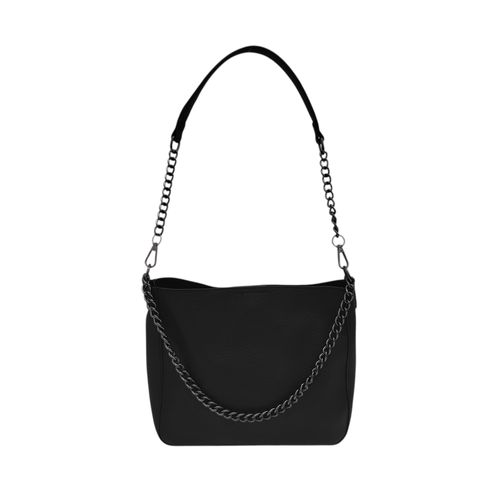 Cartera satchel en color negra para mujer