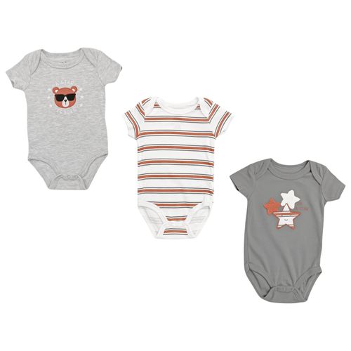 Set de 3 piezas de mamelucos estampados para bebé niño